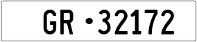 Trailer License Plate